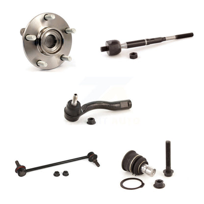 Hub Bearing Lower Ball Joint Tie Rod Link Front Left Kit (5Pc) For Nissan Sentra