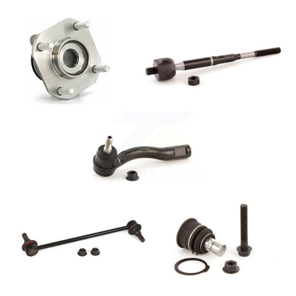 Hub Bearing Lower Ball Joint Tie Rod Link Front Left Kit (5Pc) For Nissan Sentra
