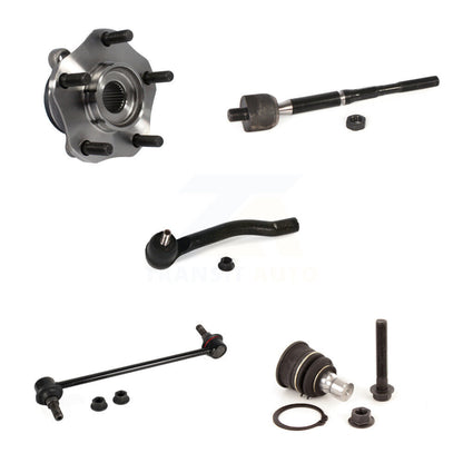Hub Bearing Lower Ball Joint Tie Rod Link Front Left Kit (5Pc) For Nissan Sentra