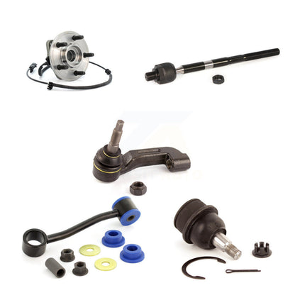 Hub Bearing Lower Ball Joint Tie Rod Link Front Left Kit (5Pc) For Jeep Liberty