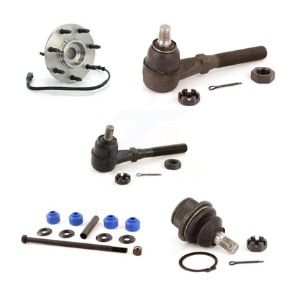 Hub Bearing Lower Ball Joint Tie Rod & Link Front Right Kit (5Pc) For Ford F-150