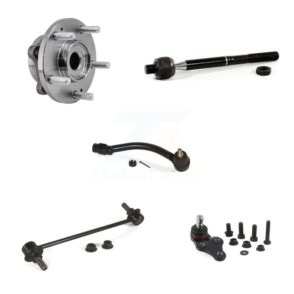 Bearing Lower Ball Joint Tie Rod & Link Front Right Kit (5Pc) For 17-19 Kia Soul