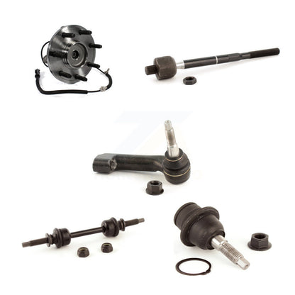 Hub Bearing Lower Ball Joint Tie Rod & Link Front Right Kit (5Pc) For Ford F-150