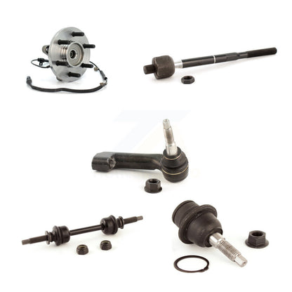 Hub Bearing Lower Ball Joint Tie Rod & Link Front Right Kit (5Pc) For Ford F-150