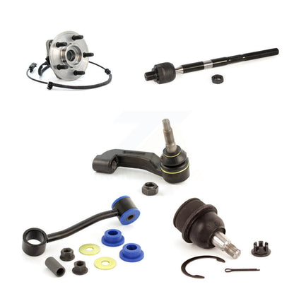 Hub Bearing Lower Ball Joint Tie Rod Link Front Right Kit (5Pc) For Jeep Liberty