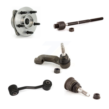 Hub Bearing Lower Ball Joint Tie Rod Link Front Right Kit (5Pc) For Jeep Liberty