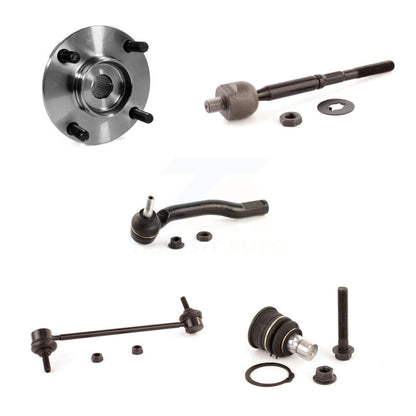 Hub Bearing Lower Ball Joint Tie Rod Link Front Right Kit (5Pc) For Nissan Versa