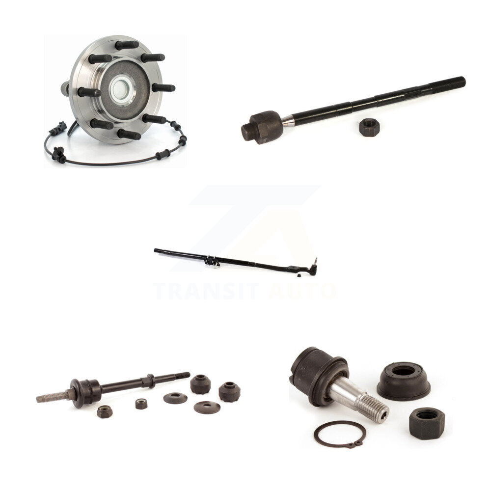 Hub Bearing Lower Ball Joint Tie Rod End Link Front Right Kit (5Pc) For Ram 3500