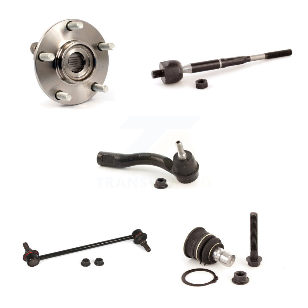 Bearing Lower Ball Joint Tie Rod & Link Front Right Kit (5Pc) For Nissan Sentra