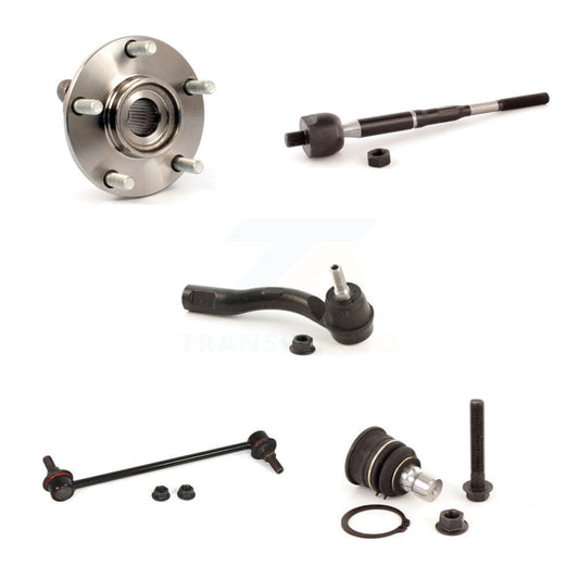 Bearing Lower Ball Joint Tie Rod & Link Front Right Kit (5Pc) For Nissan Sentra