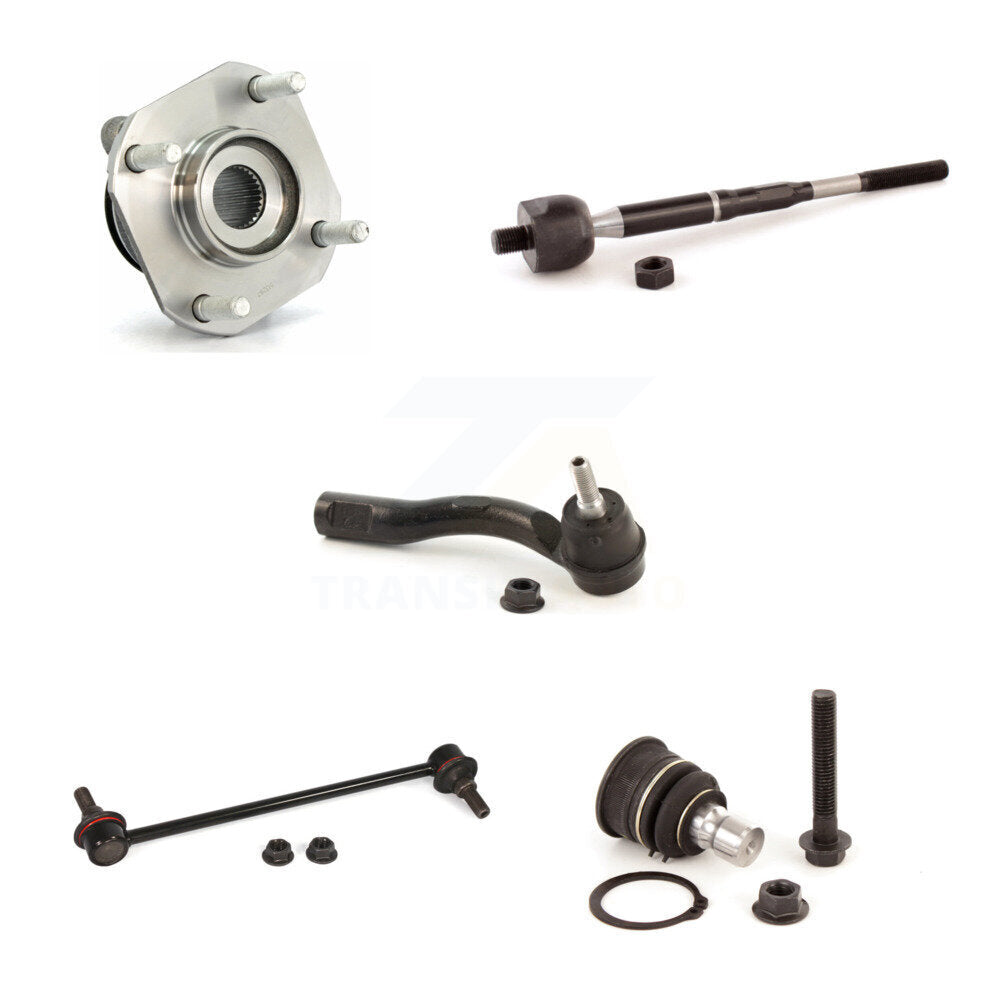 Bearing Lower Ball Joint Tie Rod & Link Front Right Kit (5Pc) For Nissan Sentra