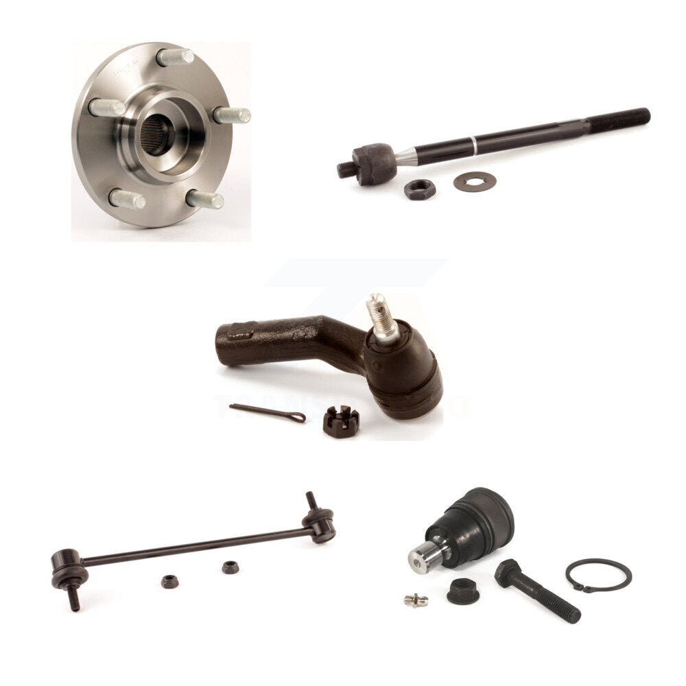 Bearing Lower Ball Joint Tie Rod Sway Bar Link Front Right Kit (5Pc) For Mazda 3