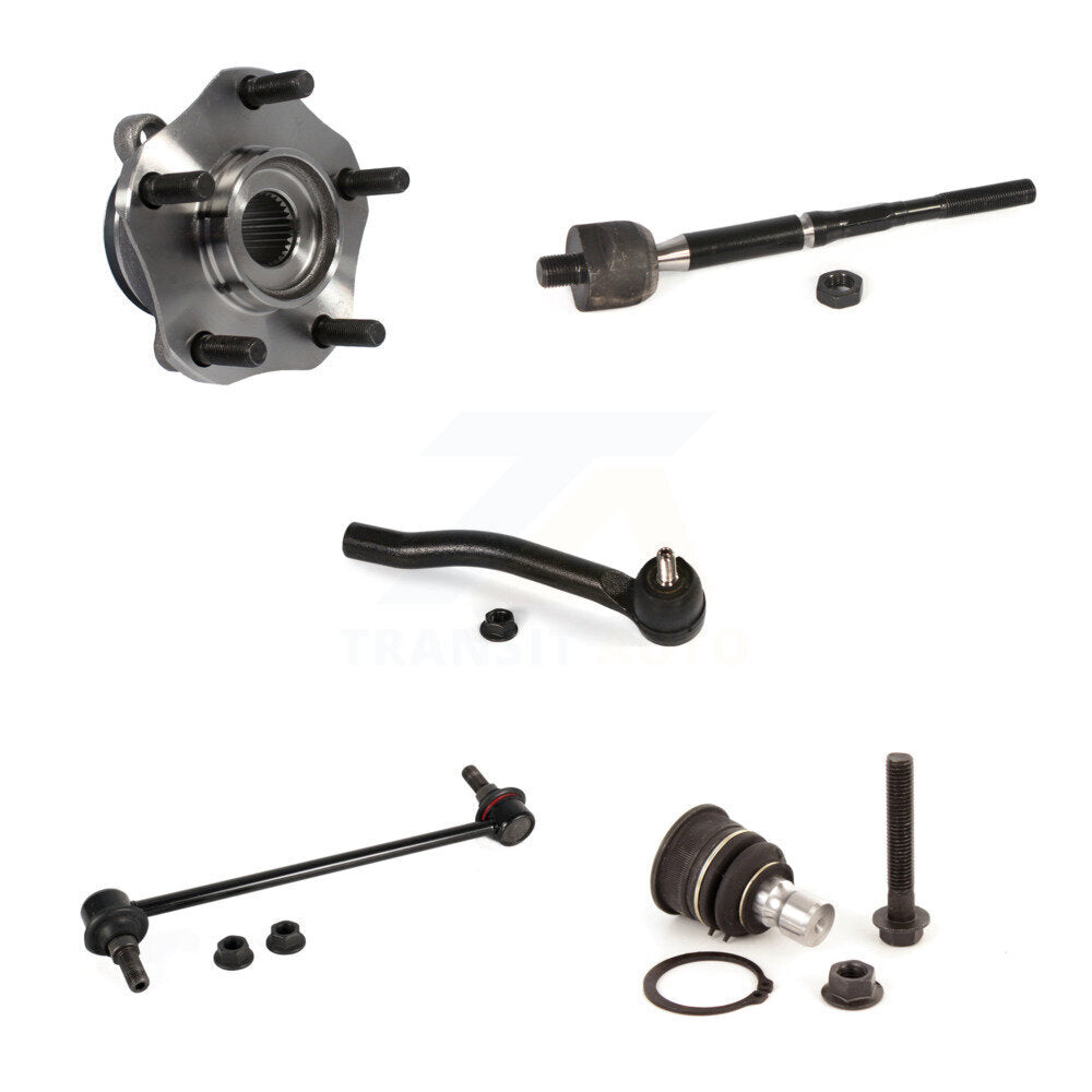 Bearing Lower Ball Joint Tie Rod & Link Front Right Kit (5Pc) For Nissan Sentra