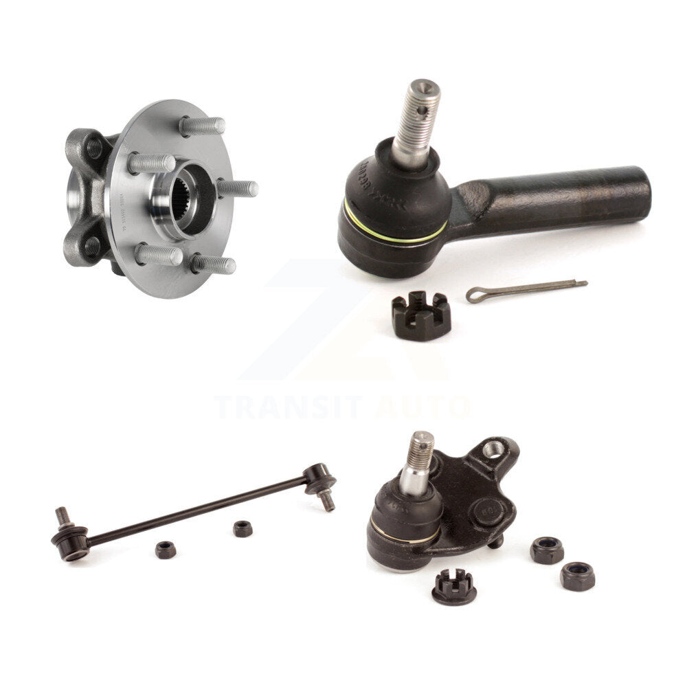 Hub Bearing Lower Ball Joint Outer Tie Rod End Link Front Kit For Toyota Corolla