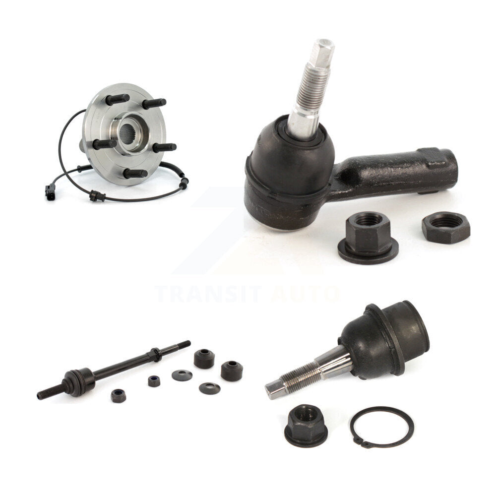 Hub Bearing Lower Ball Joint Outer Tie Rod Link Front Kit For Dodge Ram 1500 4WD