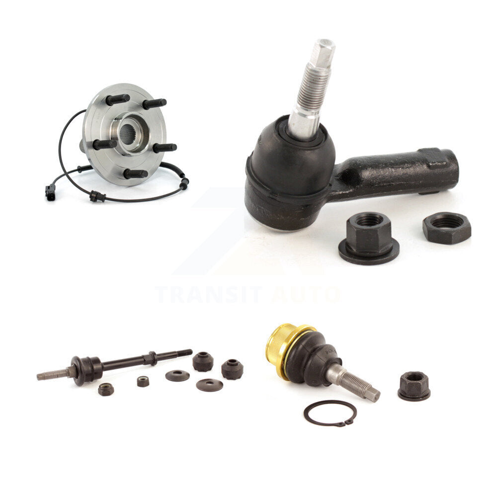 Hub Bearing Lower Ball Joint Outer Tie Rod Link Front Kit For Dodge Ram 1500 RWD
