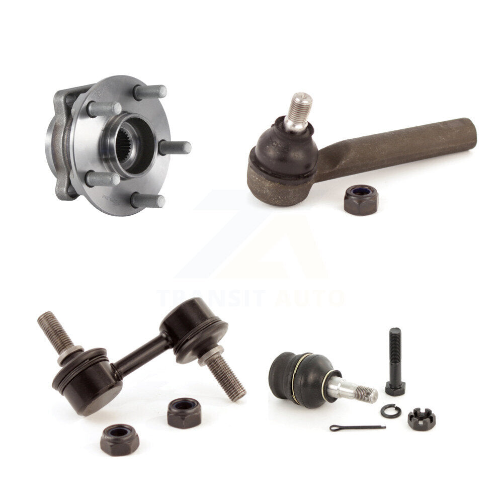 Hub Bearing Lower Ball Joint Outer Tie Rod End Link Front Kit For Subaru Impreza