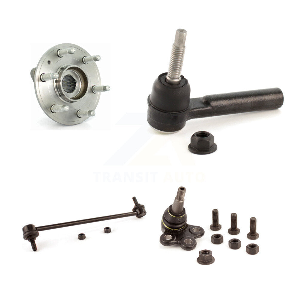 Hub Bearing Lower Ball Joint Outer Tie Rod & Link Front Kit For GMC Acadia Buick