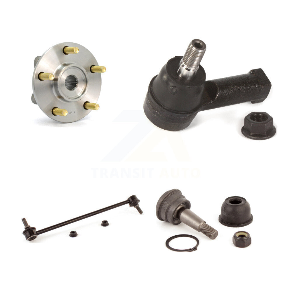 Hub Bearing Lower Ball Joint Outer Tie Rod Link Front Kit For Mitsubishi Galant