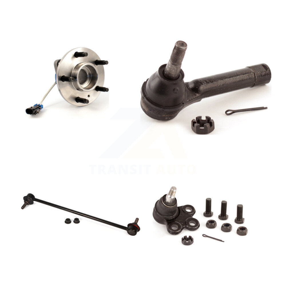 Hub Bearing Lower Ball Joint Outer Tie Rod & Link Front Kit For Pontiac Montana