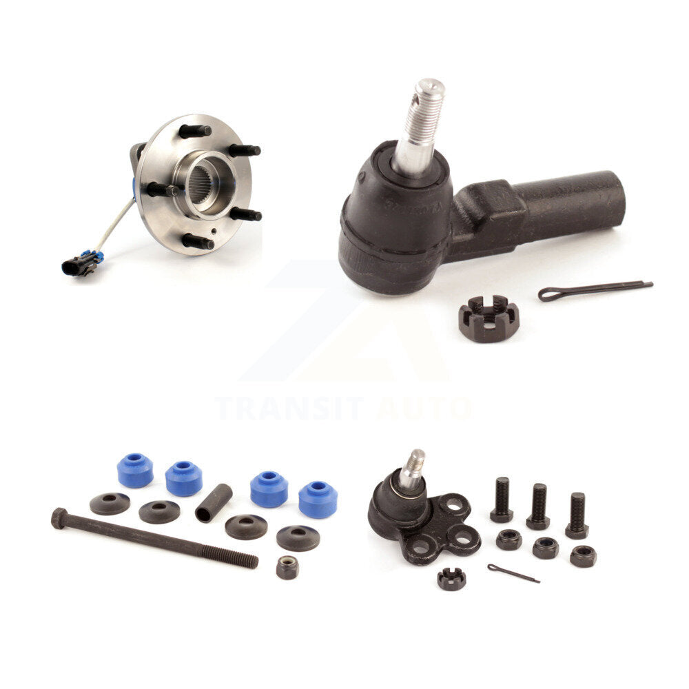 Hub Bearing Lower Ball Joint Outer Tie Rod Link Front Kit For Oldsmobile Aurora