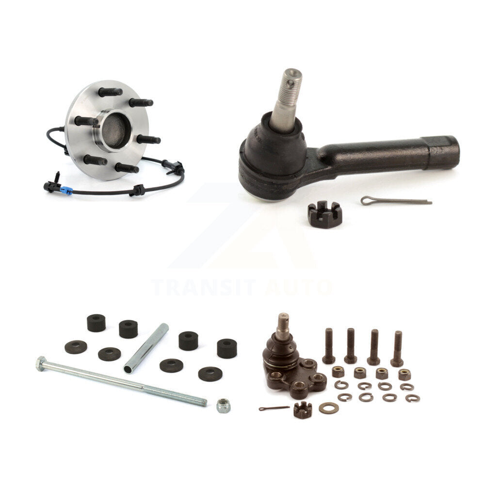 Hub Bearing Lower Ball Joint Outer Tie Rod Link Front Kit For Chevrolet GMC 1500