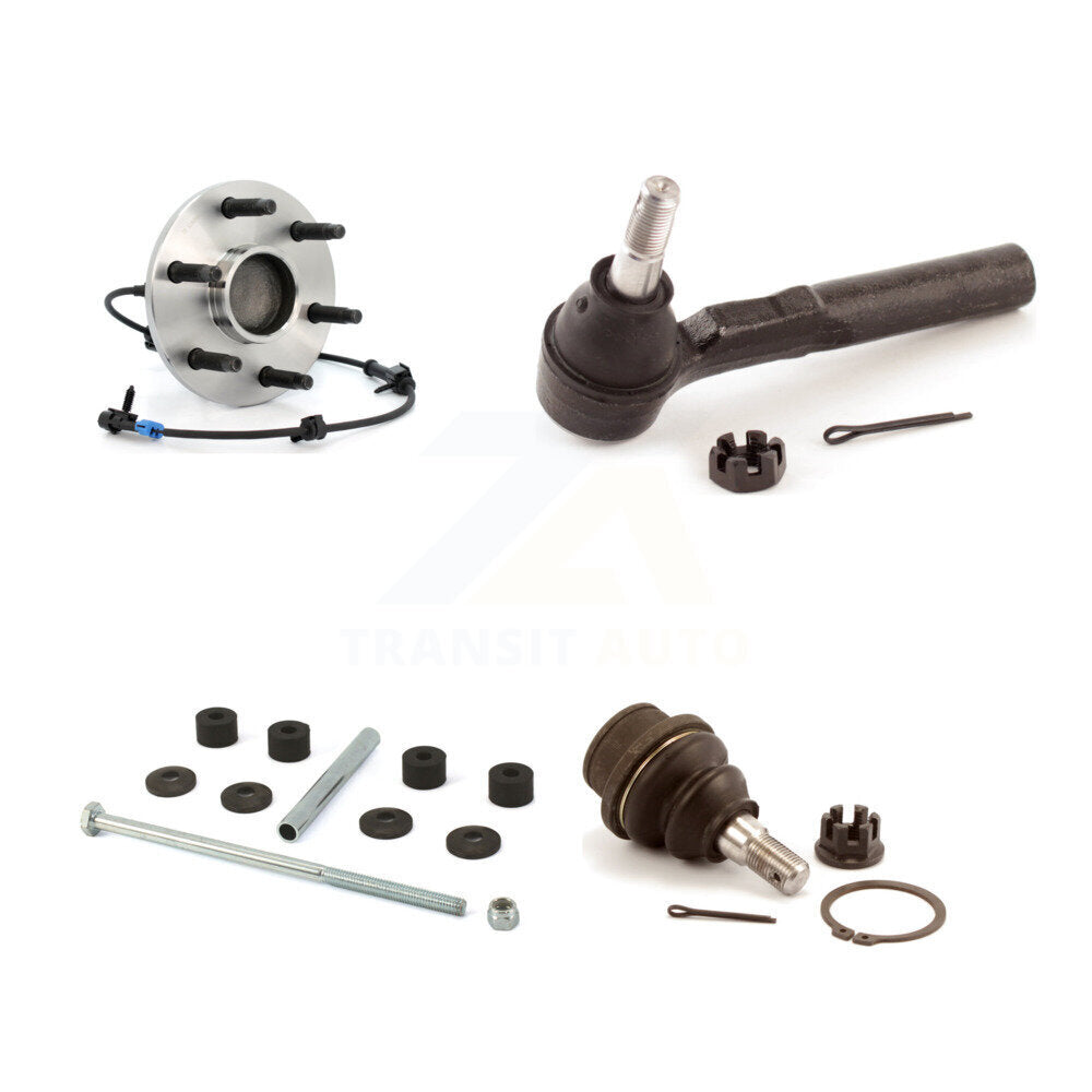 Hub Bearing Lower Ball Joint Outer Tie Rod Link Front Kit For Chevrolet GMC 1500