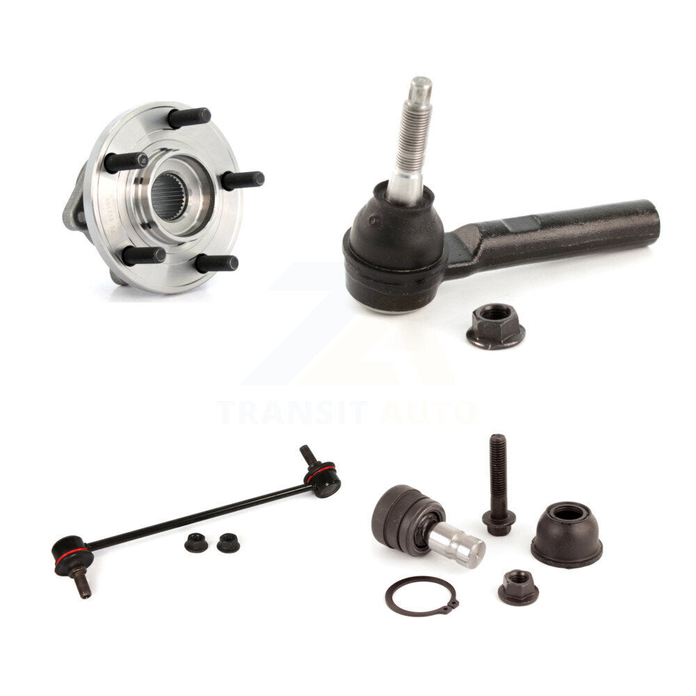 Hub Bearing Lower Ball Joint Outer Tie Rod Link Front Kit For 2009 Dodge Caliber