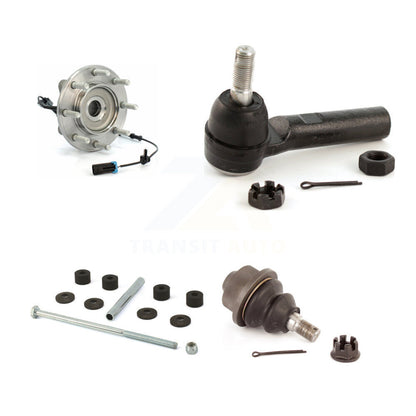 Hub Bearing Lower Ball Joint Outer Tie Rod Link Front Kit For GMC Sierra 3500 HD