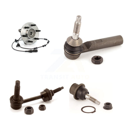 Hub Bearing Lower Ball Joint Outer Tie Rod & Link Front Kit For Ford Expedition