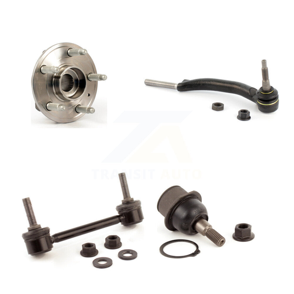 Hub Bearing Lower Ball Joint Outer Tie Rod Link Front Right Kit For Cadillac CTS