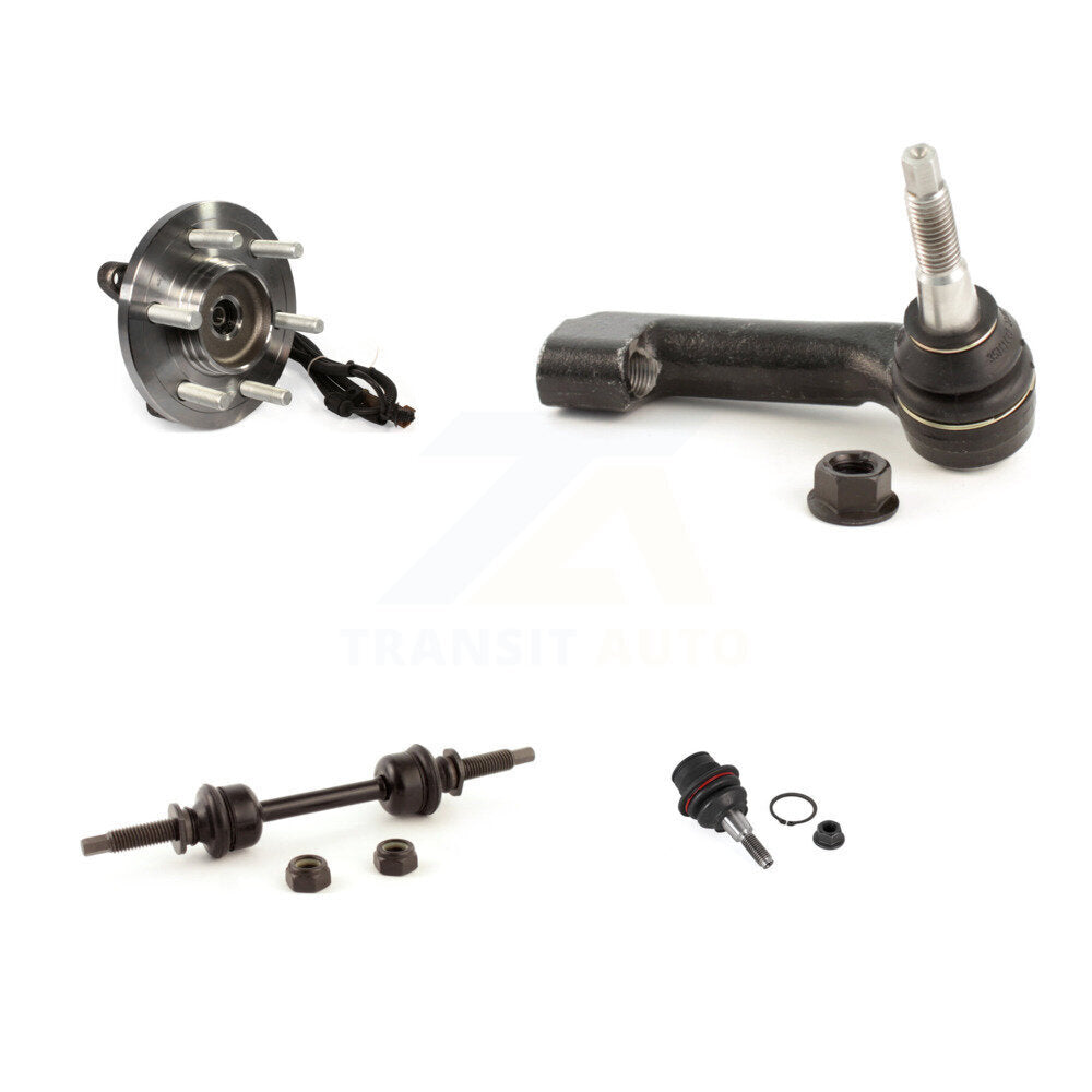 Hub Bearing Lower Ball Joint Outer Tie Rod & Link Front Right Kit For Ford F-150