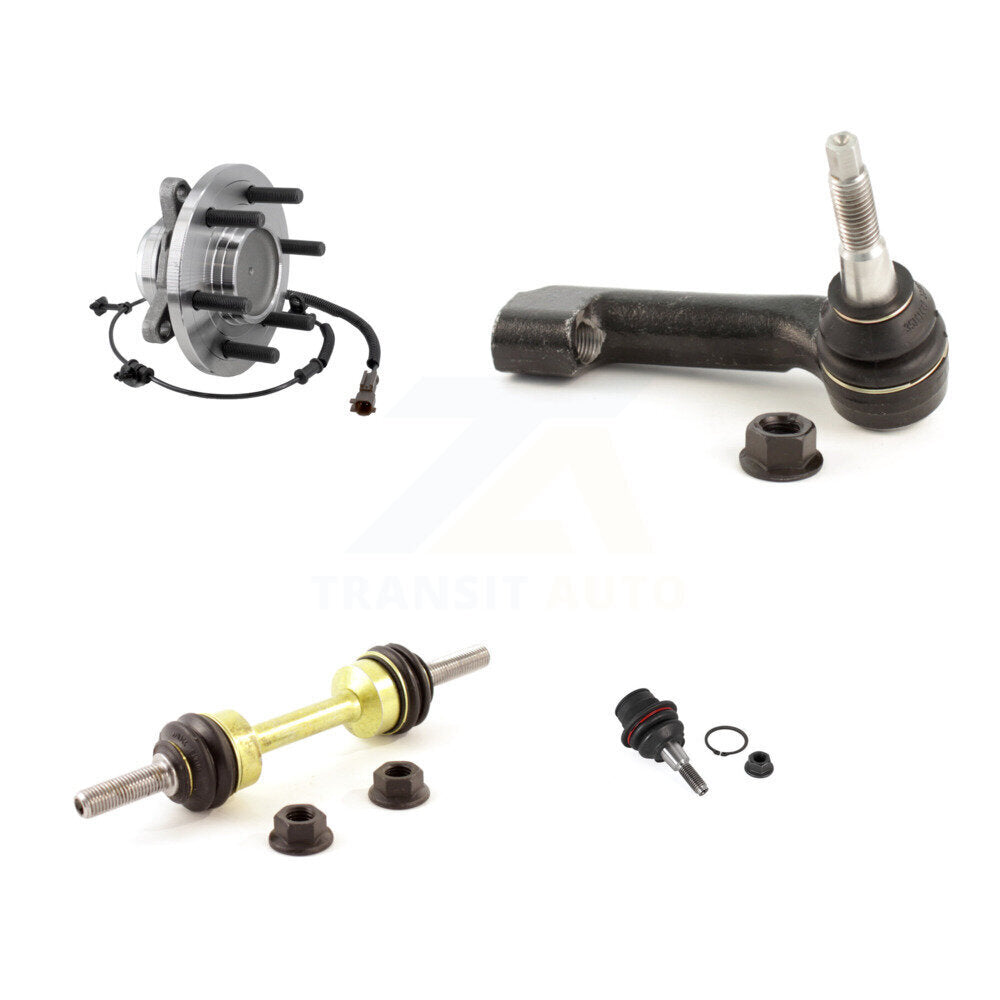 Hub Bearing Lower Ball Joint Outer Tie Rod & Link Front Right Kit For Ford F-150
