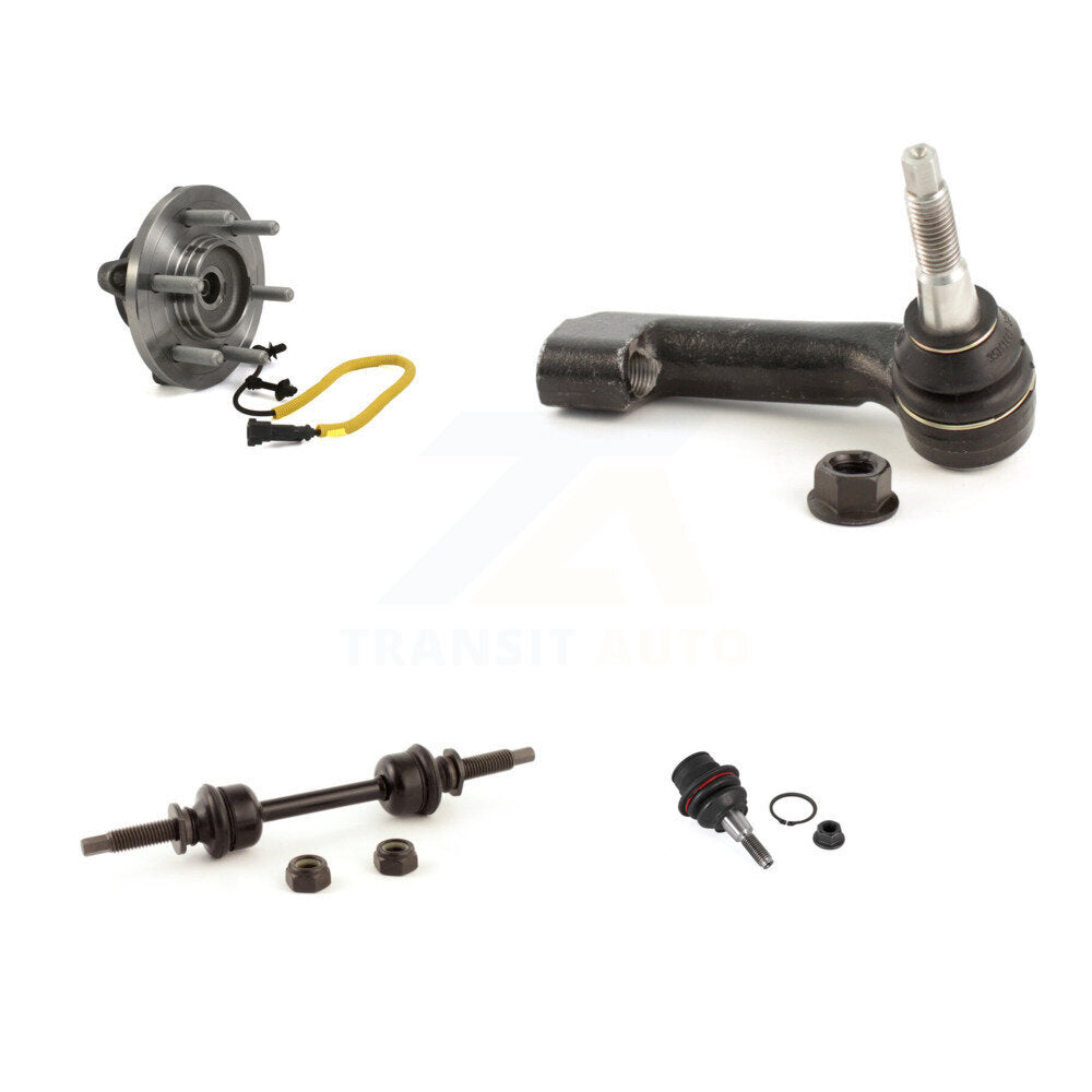 Hub Bearing Lower Ball Joint Outer Tie Rod & Link Front Right Kit For Ford F-150