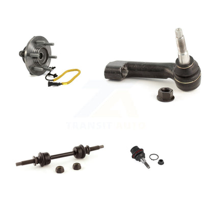 Hub Bearing Lower Ball Joint Outer Tie Rod & Link Front Right Kit For Ford F-150