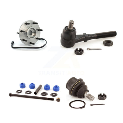 Hub Bearing Lower Ball Joint Outer Tie Rod & Link Front Right Kit For Ford F-150