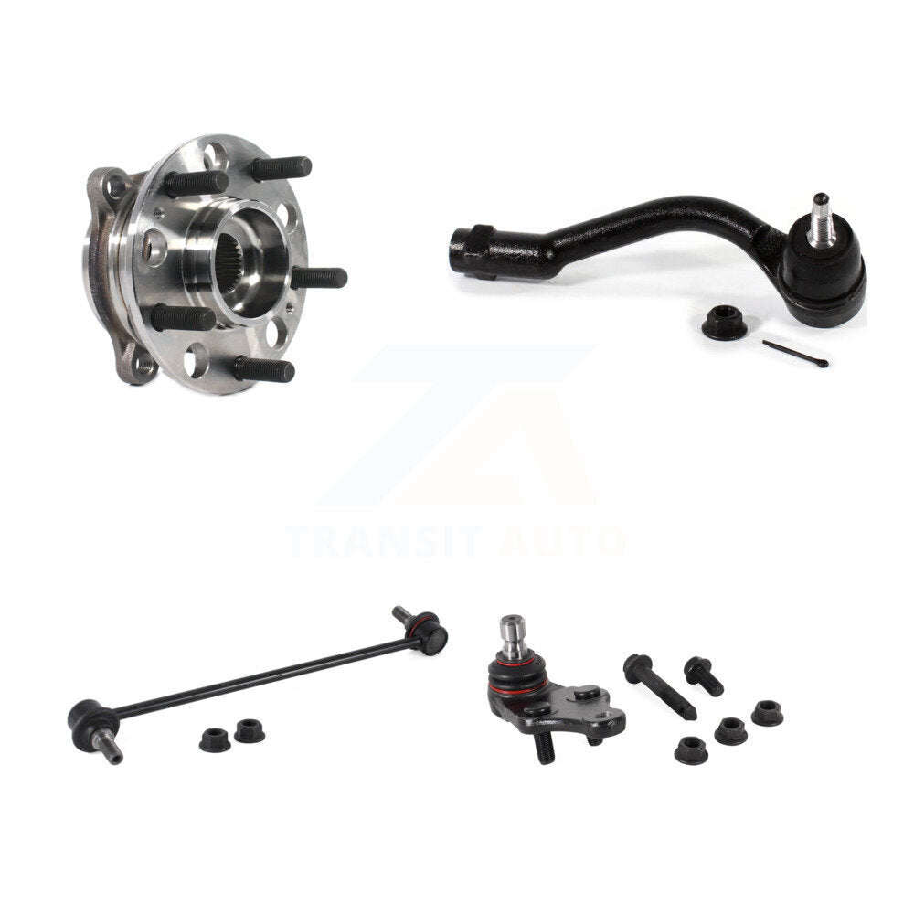 Hub Bearing Lower Ball Joint Outer Tie Rod Link Front Right Kit For Kia Sorento