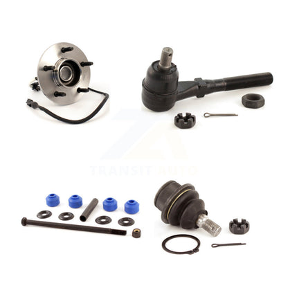 Hub Bearing Lower Ball Joint Outer Tie Rod & Link Front Right Kit For Ford F-150