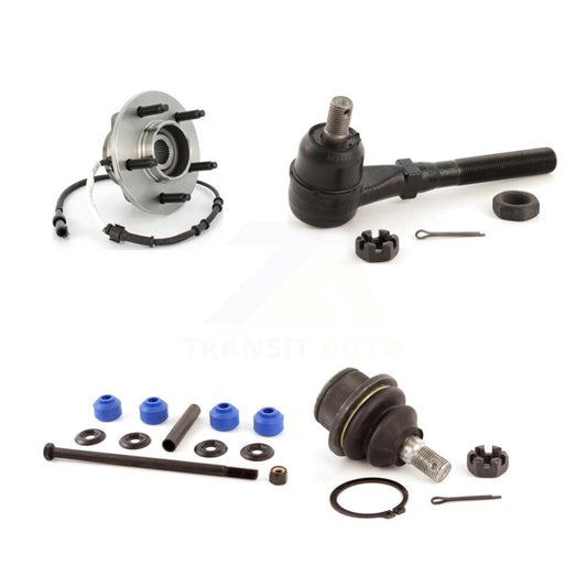 Hub Bearing Lower Ball Joint Outer Tie Rod & Link Front Right Kit For Ford F-150