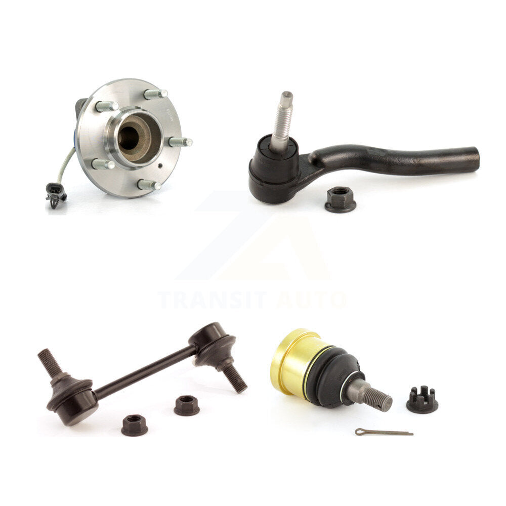 Hub Bearing Lower Ball Joint Outer Tie Rod Link Front Right Kit For Cadillac CTS