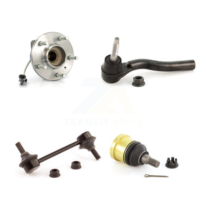 Hub Bearing Lower Ball Joint Outer Tie Rod Link Front Right Kit For Cadillac CTS