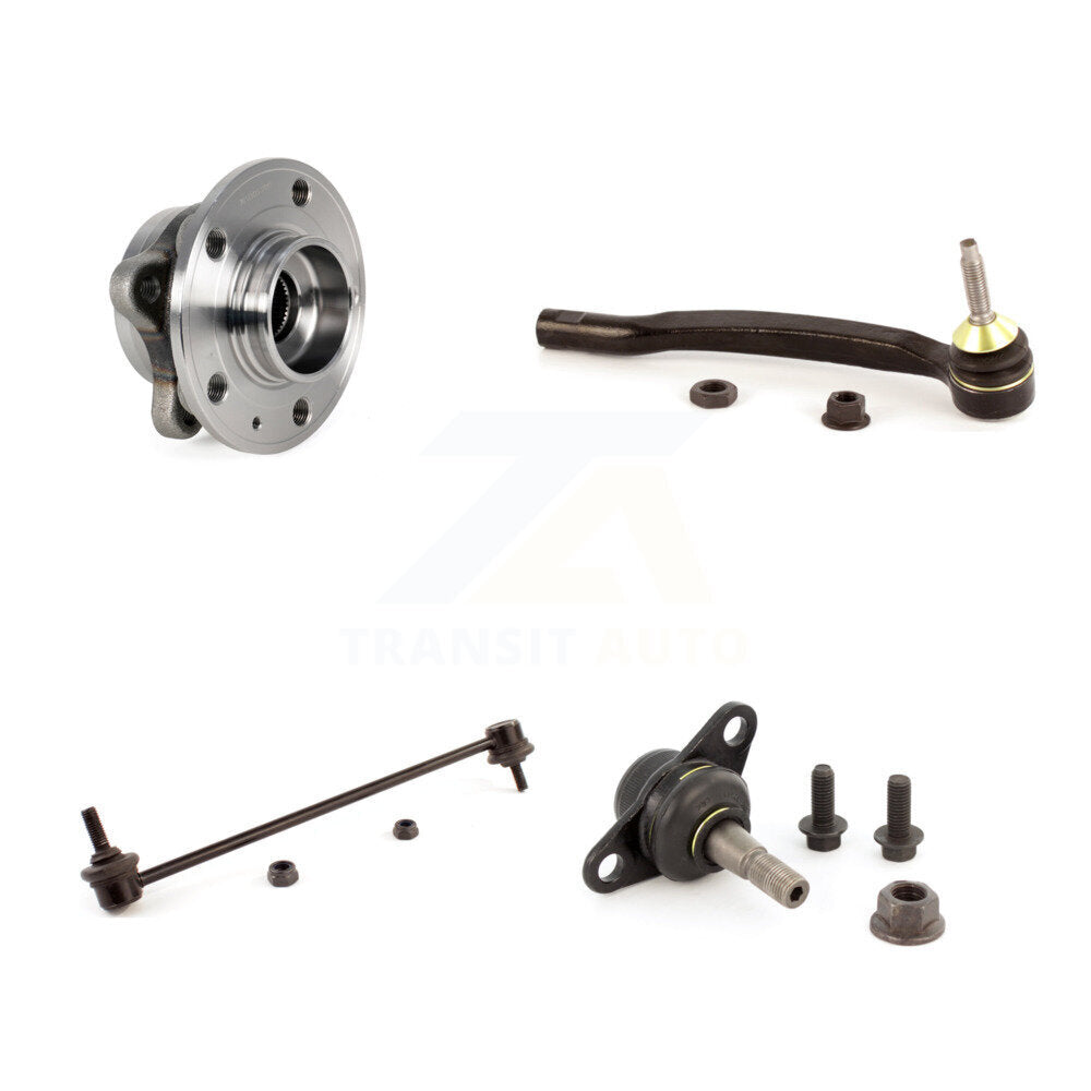 Hub Bearing Lower Ball Joint Outer Tie Rod & Link Front Right Kit For Volvo XC90