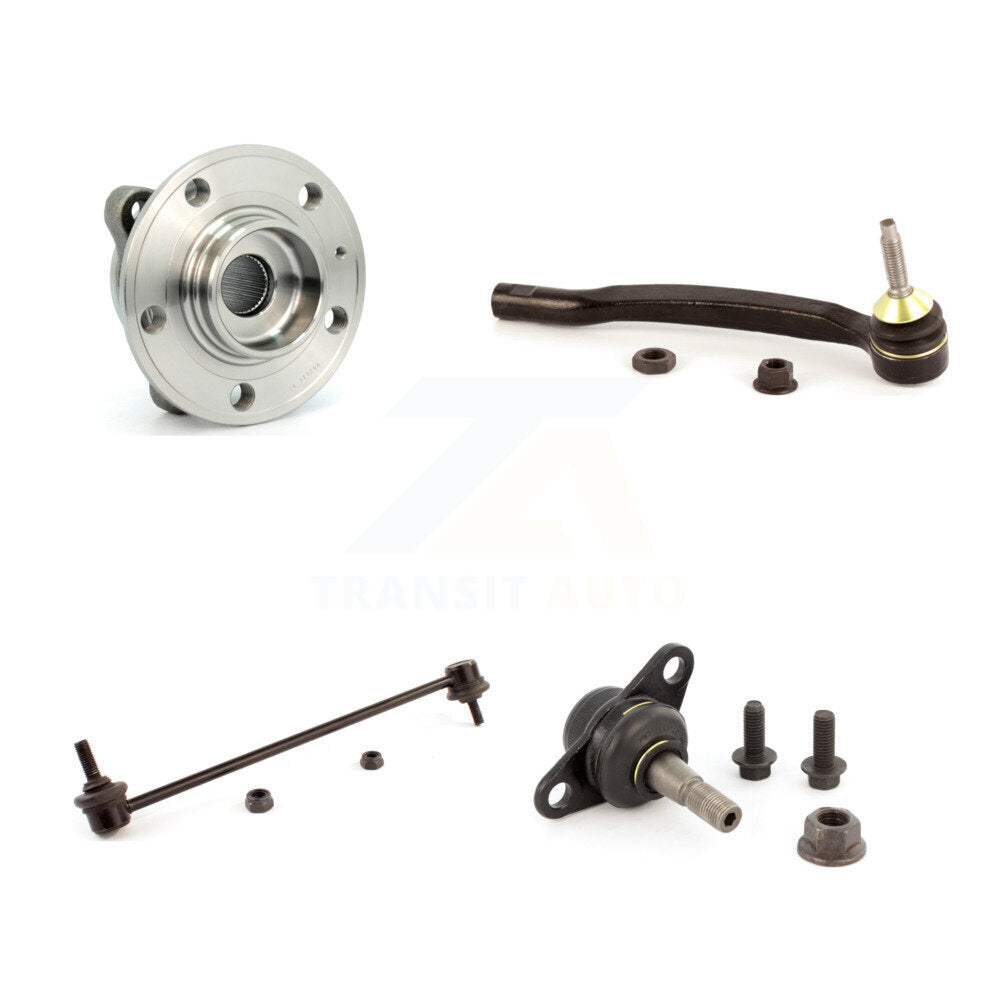 Hub Bearing Lower Ball Joint Outer Tie Rod & Link Front Right Kit For Volvo XC90