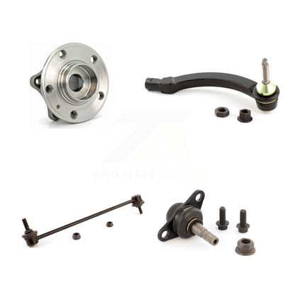 Hub Bearing Lower Ball Joint Outer Tie Rod & Link Front Right Kit For Volvo S60