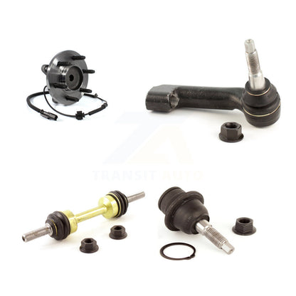 Hub Bearing Lower Ball Joint Outer Tie Rod & Link Front Right Kit For Ford F-150