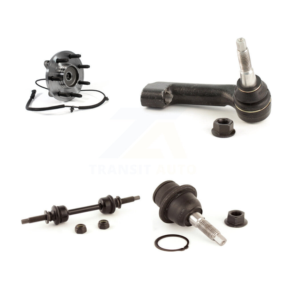 Hub Bearing Lower Ball Joint Outer Tie Rod & Link Front Right Kit For Ford F-150