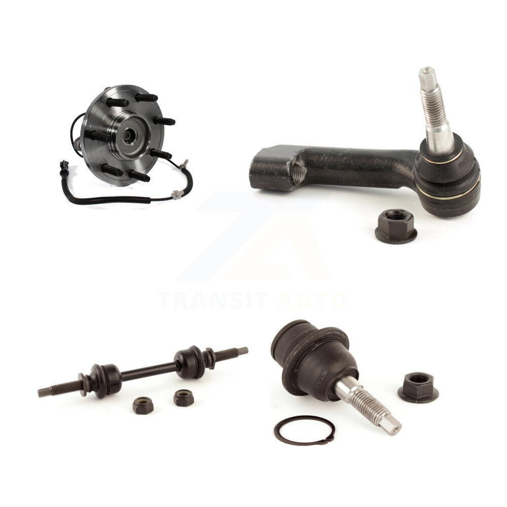 Hub Bearing Lower Ball Joint Outer Tie Rod & Link Front Right Kit For Ford F-150