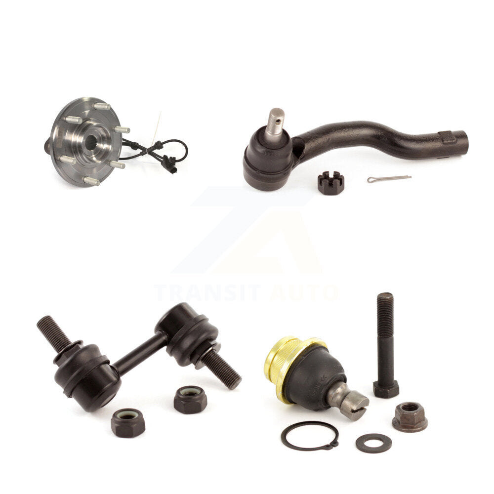 Hub Bearing Lower Ball Joint Outer Tie Rod Link Front Right Kit For Nissan TITAN