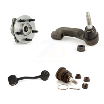 Hub Bearing Lower Ball Joint Outer Tie Rod Link Front Right Kit For Jeep Liberty