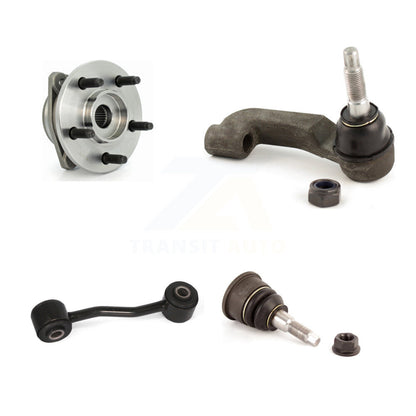 Hub Bearing Lower Ball Joint Outer Tie Rod Link Front Right Kit For Jeep Liberty